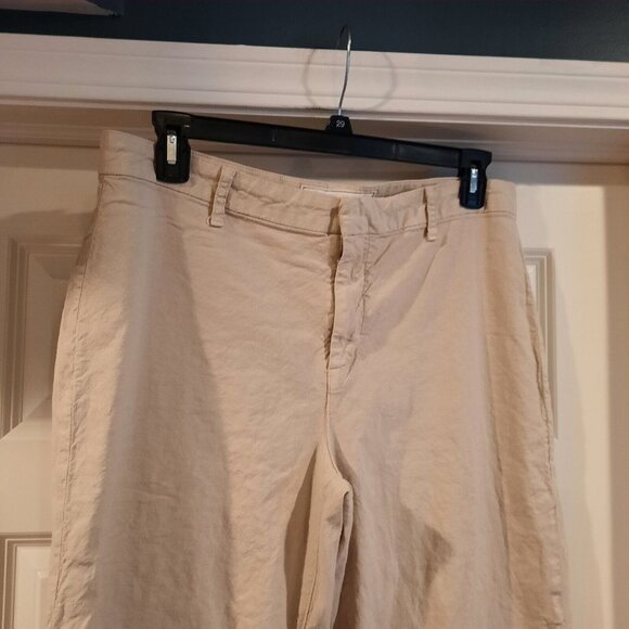 Frank & Eileen Cream Wide Leg Pants - Picture 3 of 15
